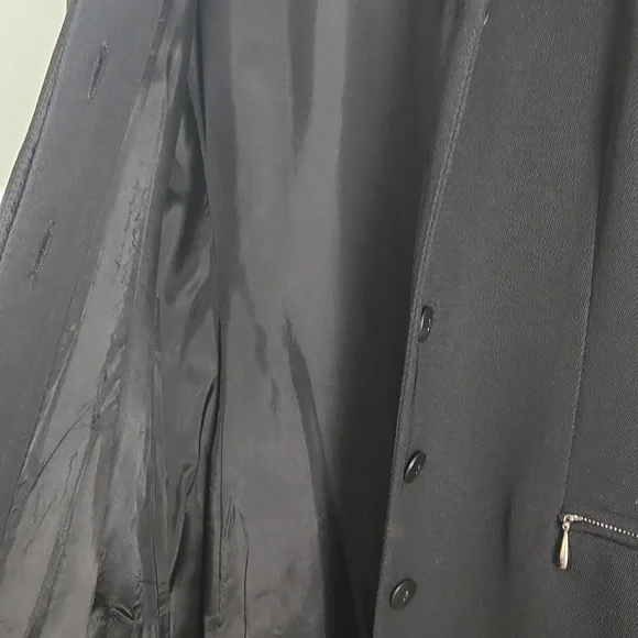 Vintage Women's Francesca Mammoliti Longline Black Blazer Jacket - Picture 12 of 14